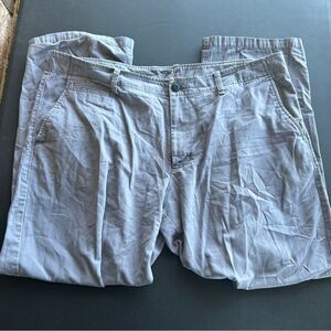 Old Navy Pants Mens 40x32 Broken-In Straight Gray Chino Flat Front EUC